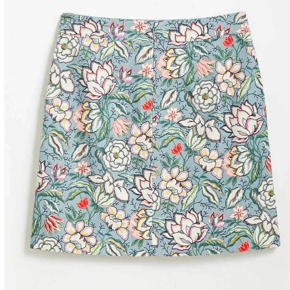 NWT Loft Floral Pocket Shift Skirt Size 12 - Picture 2 of 5